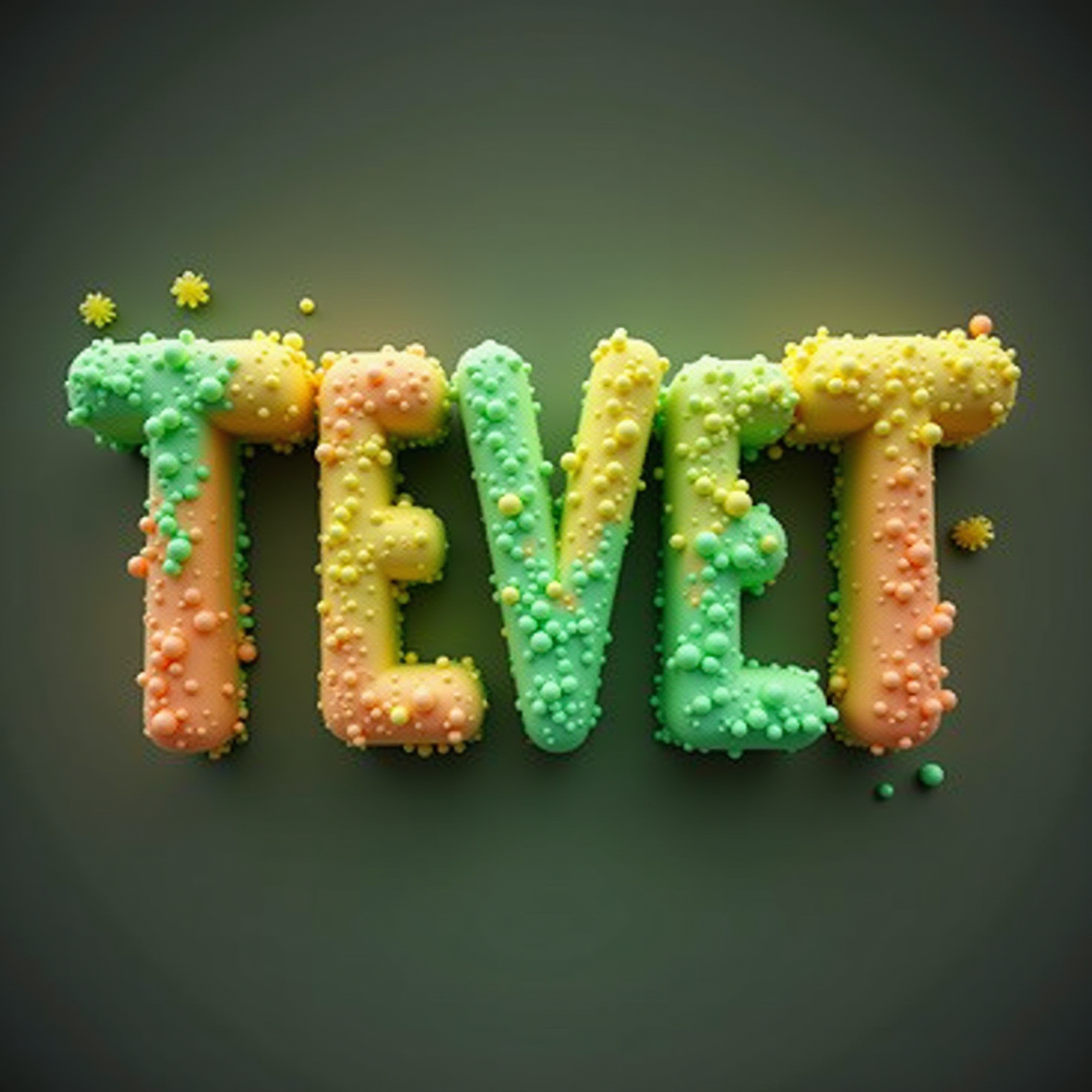 The phrase 'Silvester gemeinsam und irgendwie anders!' . Light glowing . Full of texture . colourful. Realistic , High details , white background, creative image , 3d render, typography